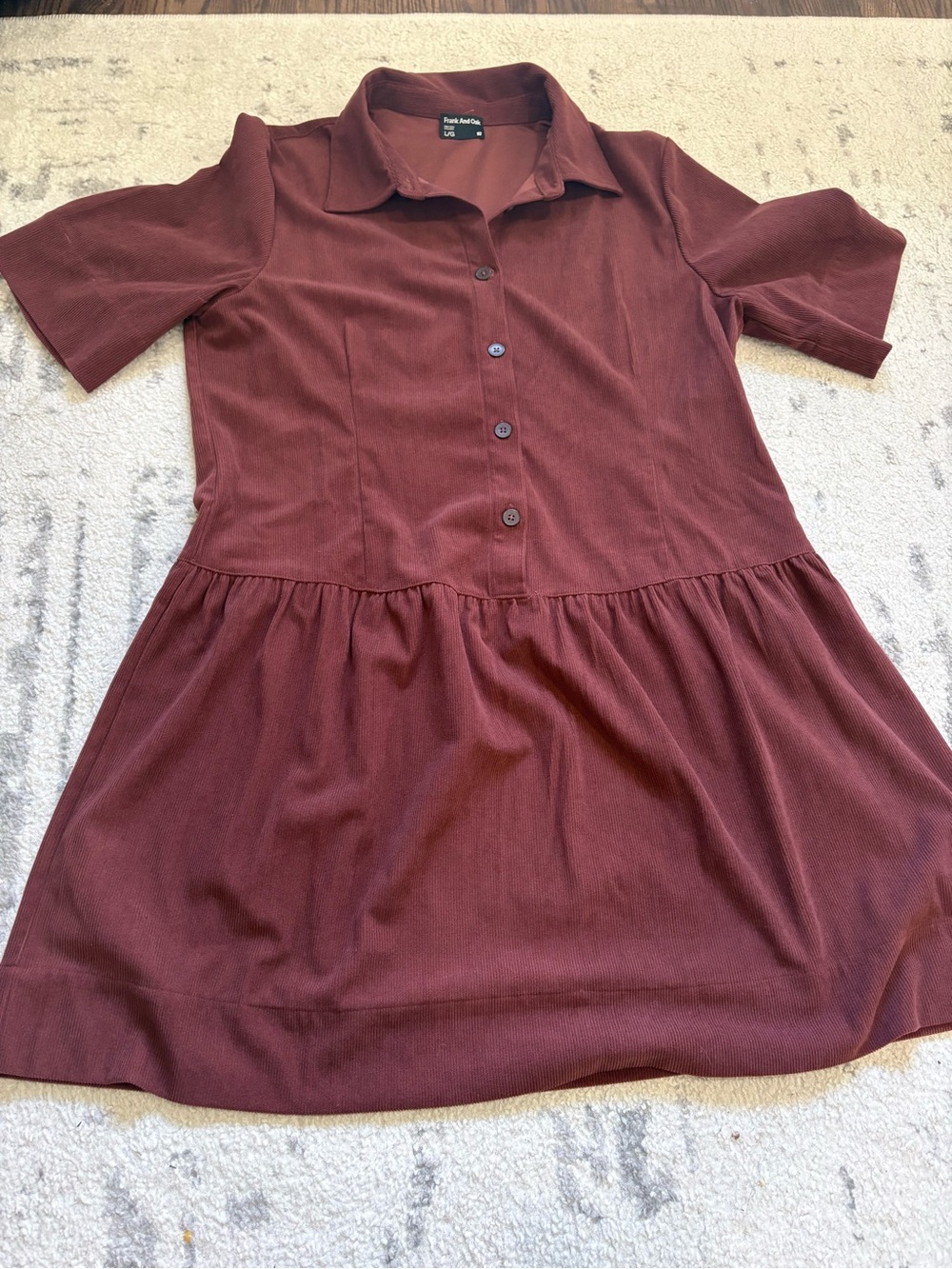 Like New Frank + Oak Corduroy Dress Large